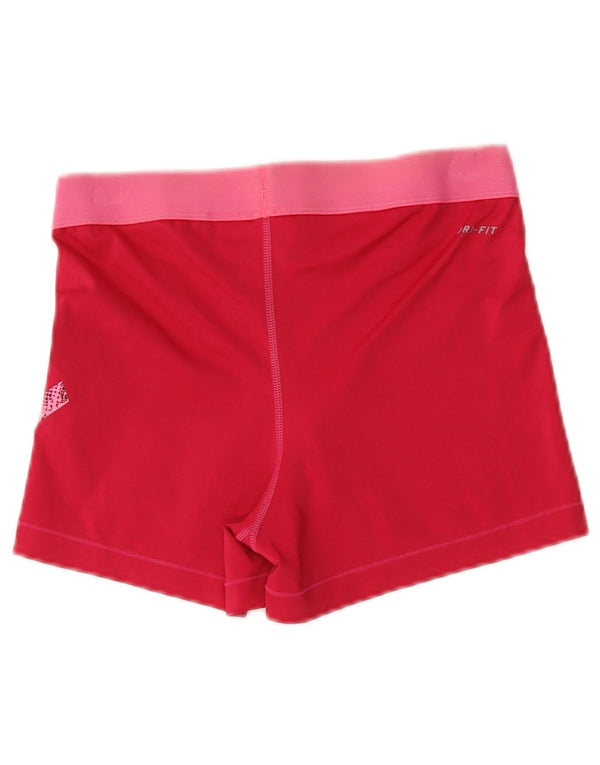 Nike ženske kratke sportske hlače Dri Fit Graphic UK 16 veliki crveni poliester