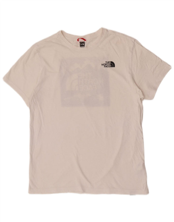 The North Face muška majica kratkih rukava srednje veličine, bijeli pamuk