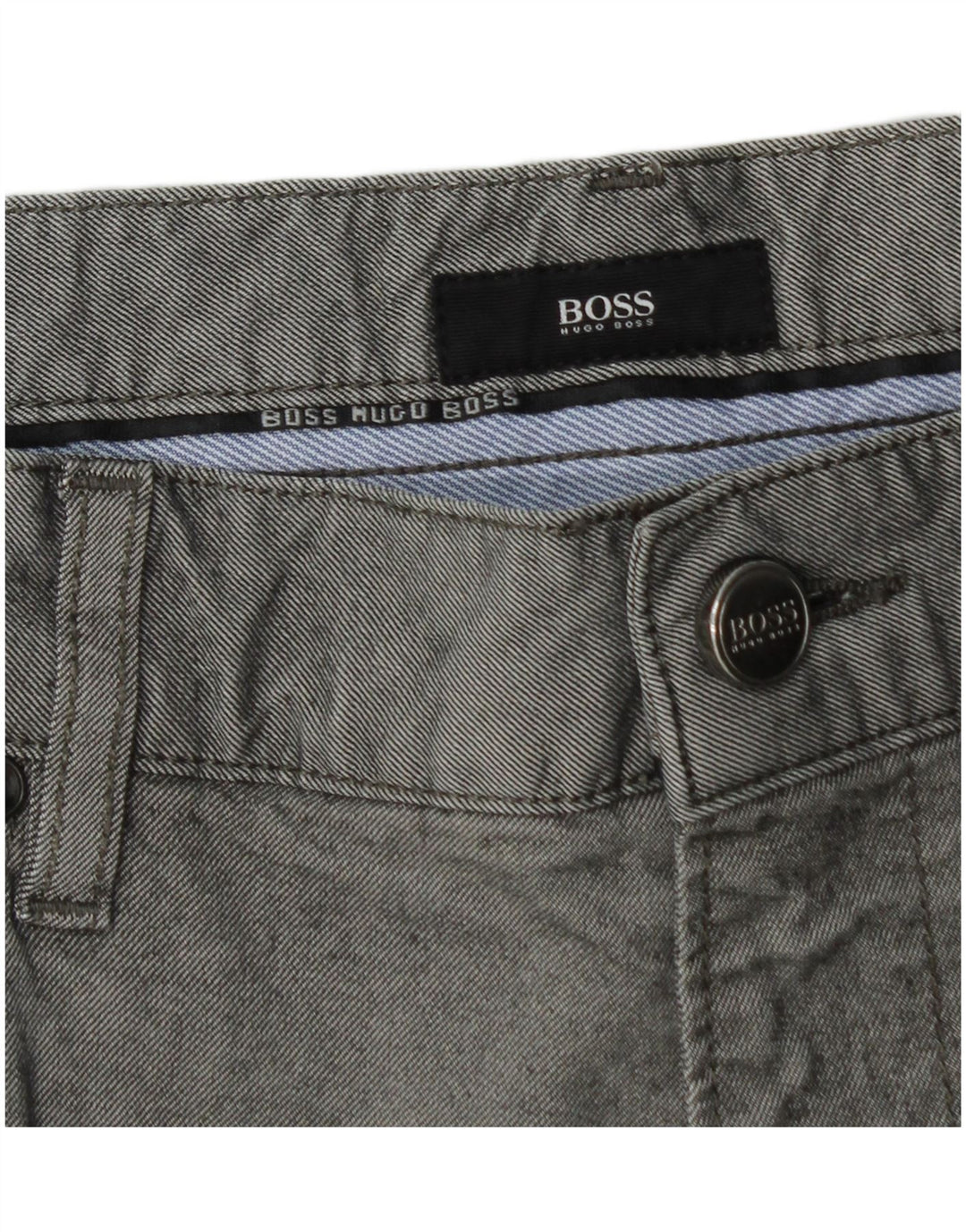 Hugo Boss muške ravne traperice W36 L29 sivi pamuk