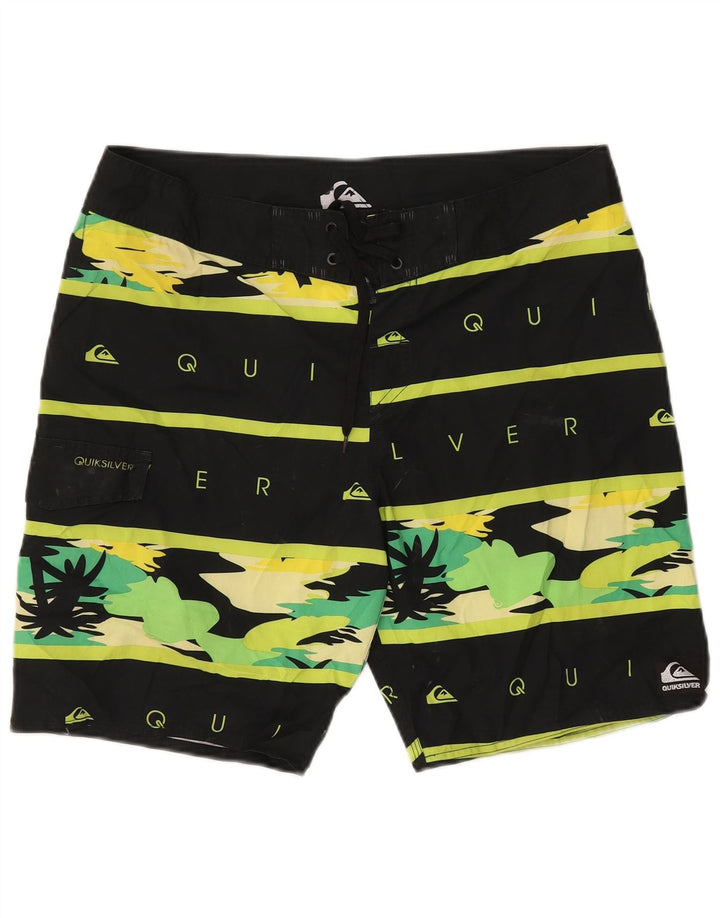 Quiksilver muške kratke hlače za plivanje s velikim crnim prugama od poliestera