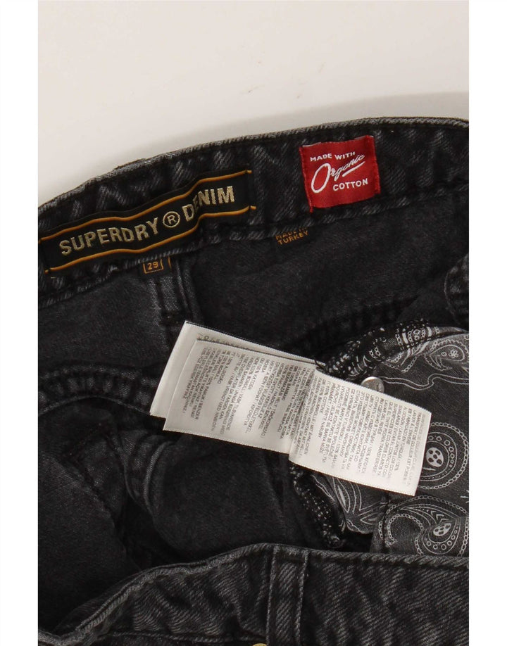 Superdry ženske traper hlače W29 srednje sive geometrijske pamučne hlače