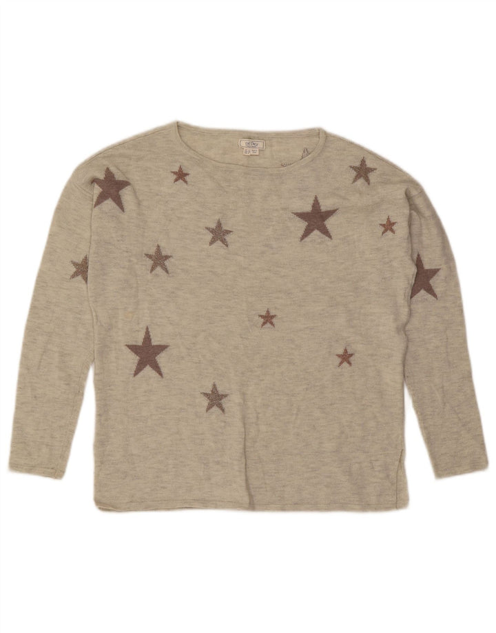 Fat Face ženski džemper s lađastim izrezom UK 10 Small Gray