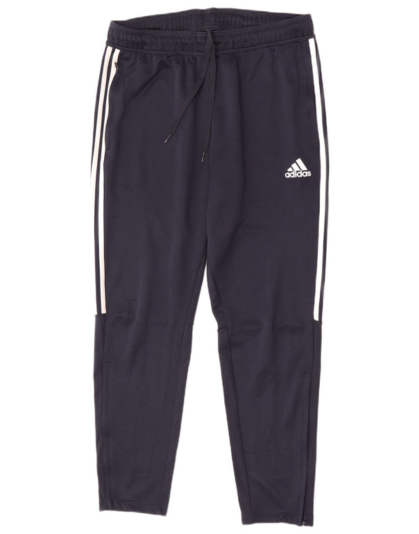 Adidas muške hlače za trenirku, velike tamnoplave poliesterske hlače