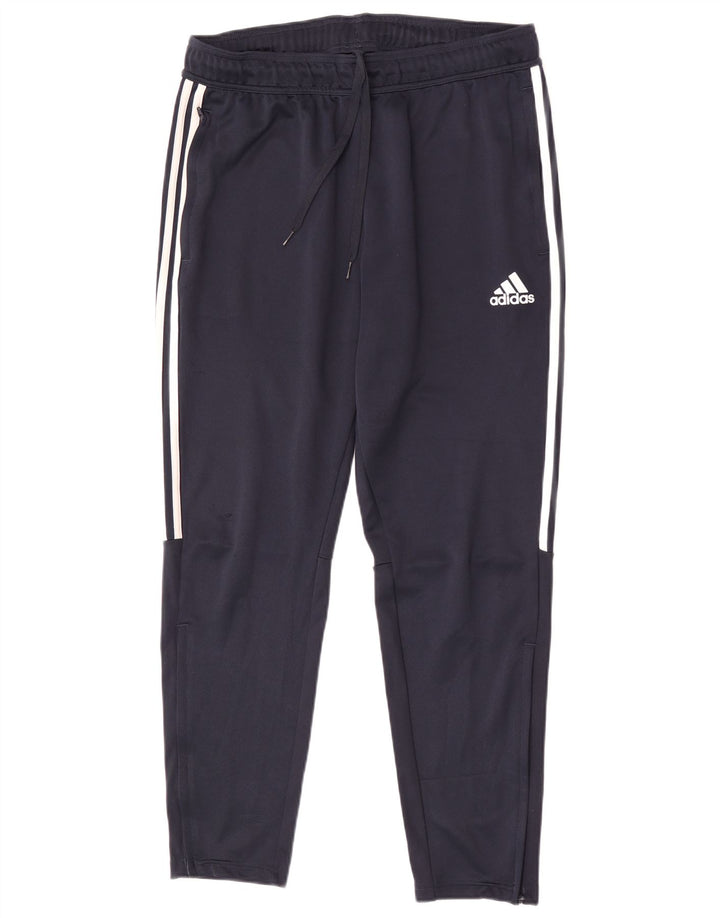Adidas muške hlače za trenirku, velike tamnoplave poliesterske hlače