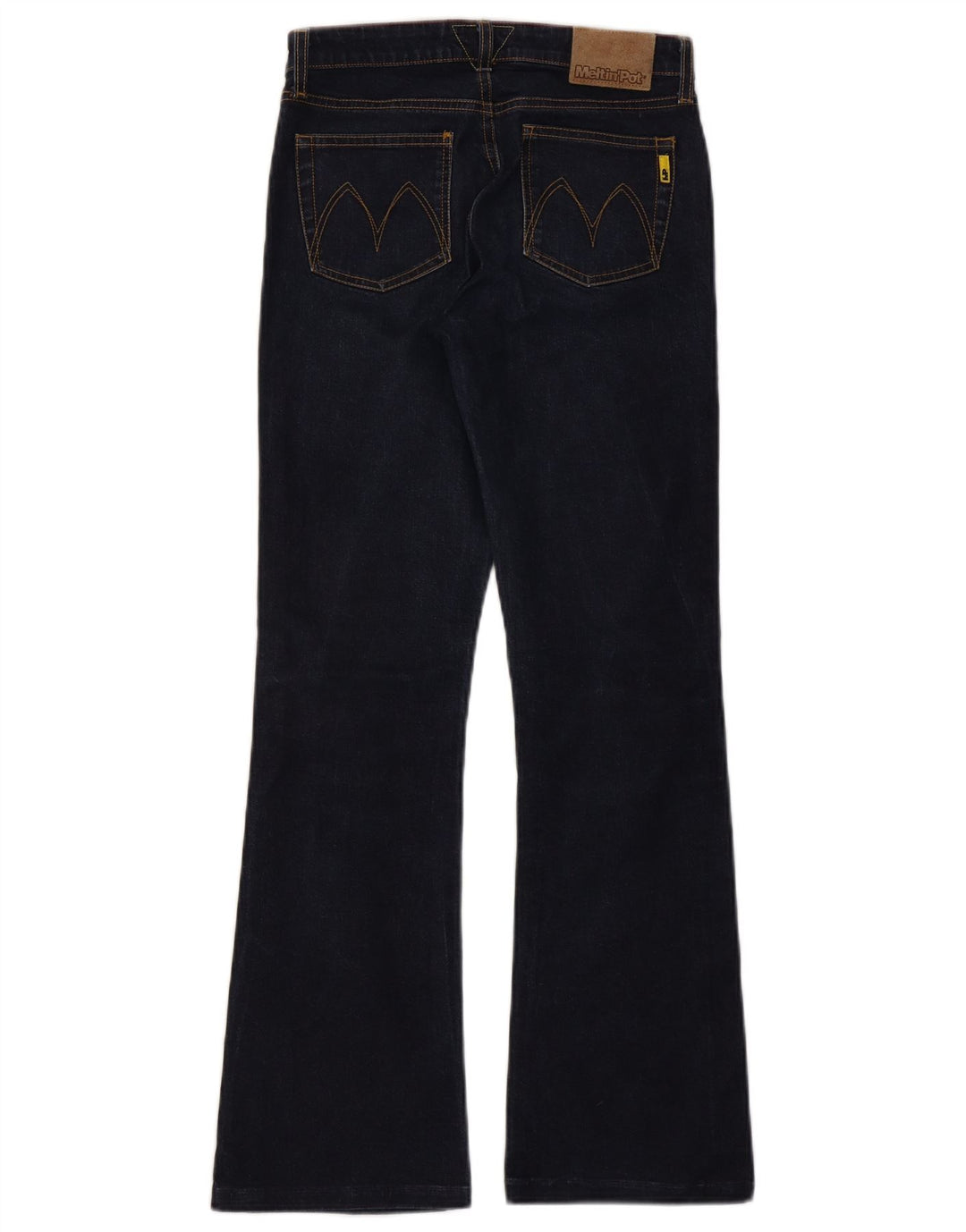 MELTIN' POT Ženske bootcut traperice W26 L29 tamnoplavi pamuk