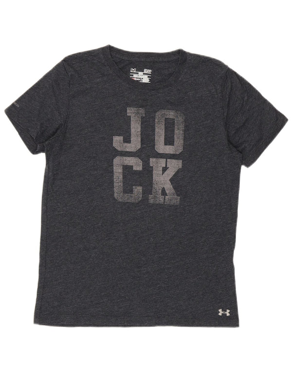 Under Armour Ženska majica kratkih rukava Heat Gear Graphic Top UK 10 Small Grey