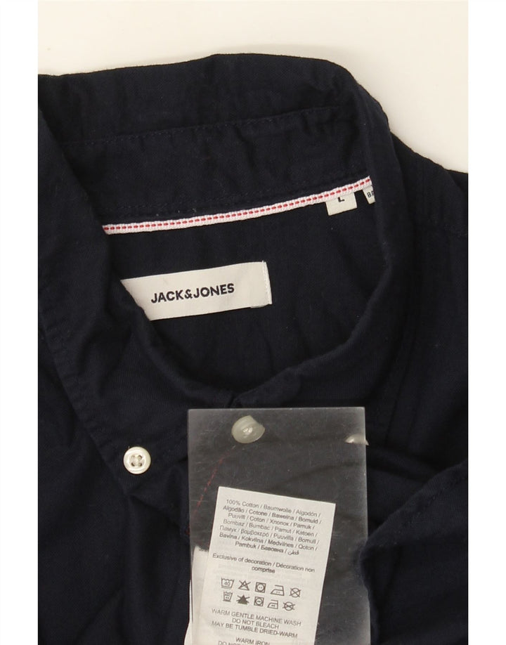 Jack & Jones Velika muška košulja od tamnoplavog pamuka