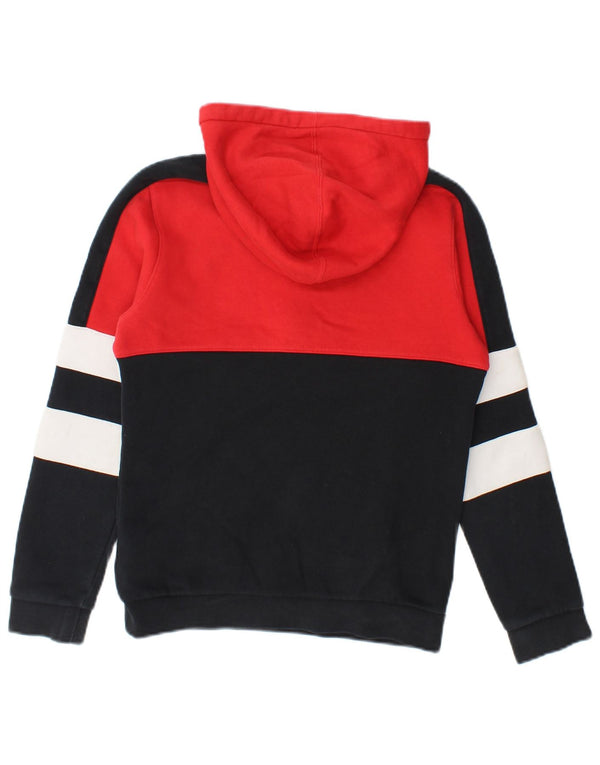 Nike majica s kapuljačom s patentnim izrezom za dječake 10-11 godina srednje crne boje