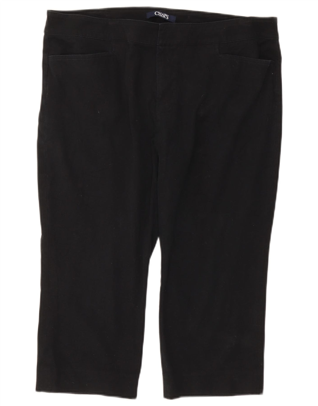 CHAPS Ženske ravne kapri hlače US 16 2XL W38 L19 tamnoplavi pamuk
