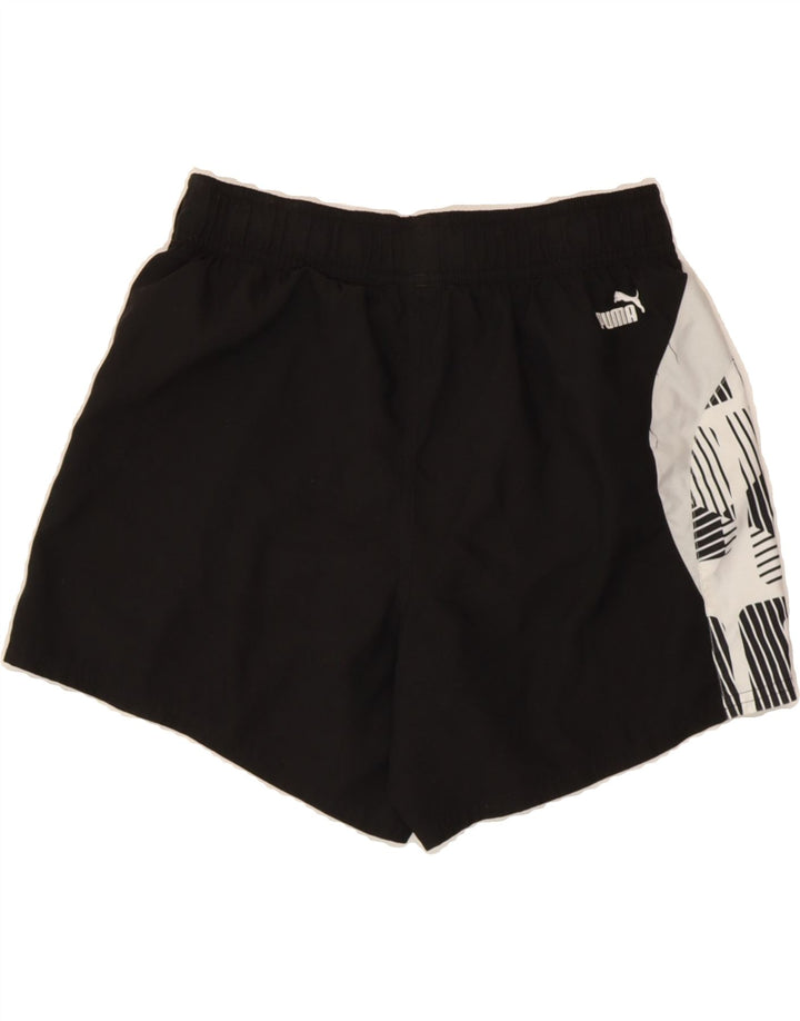 PUMA Mens Graphic Sport Shorts Small  Black Polyester Vintage Puma and Second-Hand Puma from Messina Hembry 