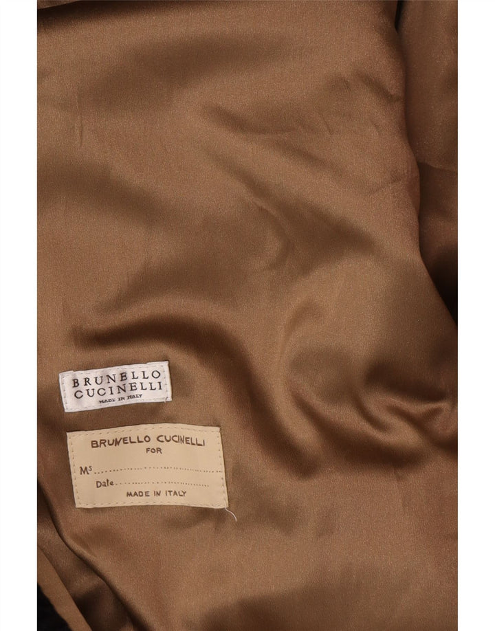 BRUNELLO CUCINELLI Ženski kaput s dvorednim kopčanjem EU 40 Mali crni klasični