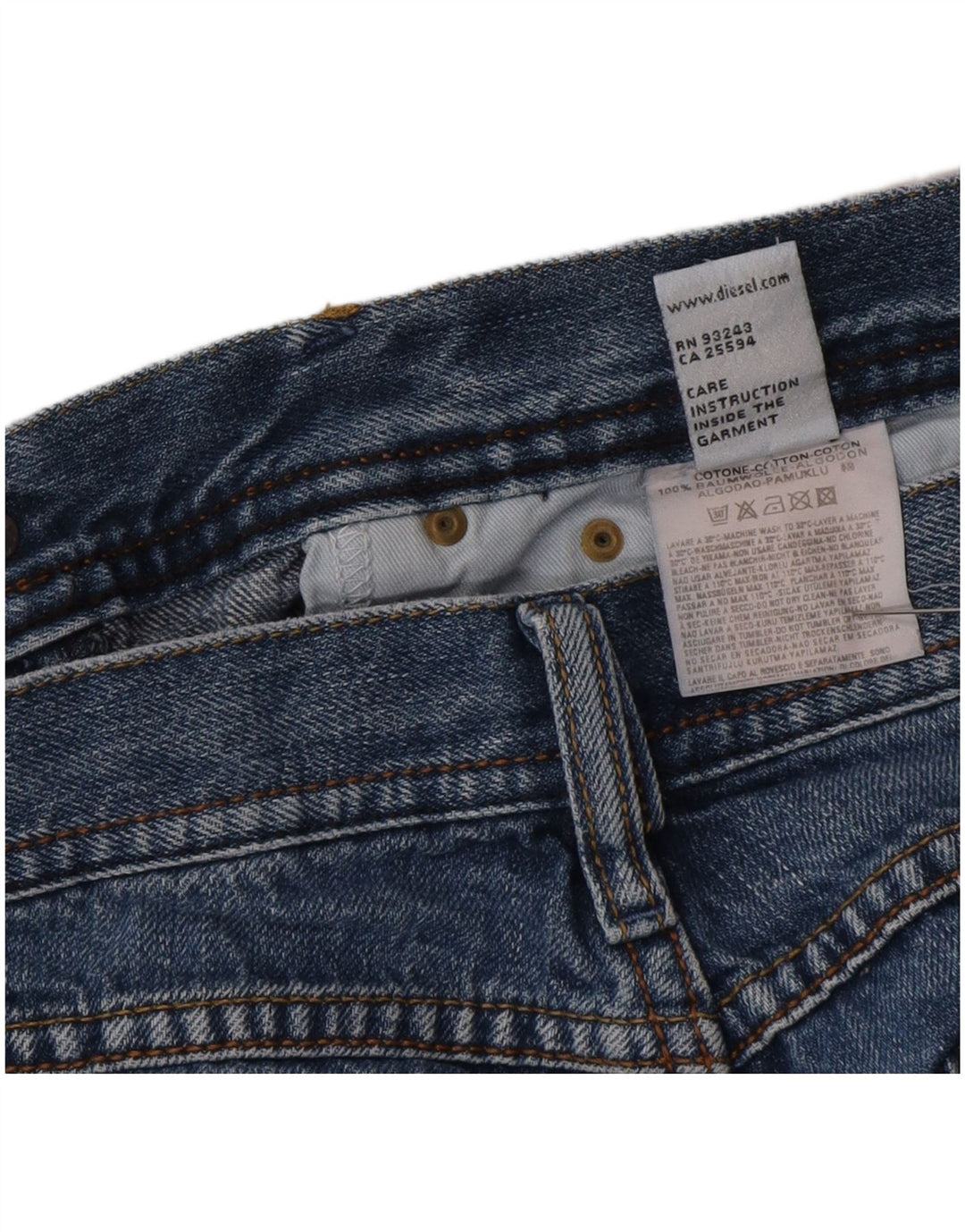 Diesel Ženske Bootcut traperice W28 L30 Plavi pamuk