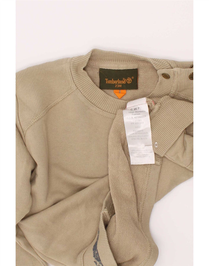 Timberland Boys Graphic Sweatshirt Džemper 2-3 godine bež pamuk