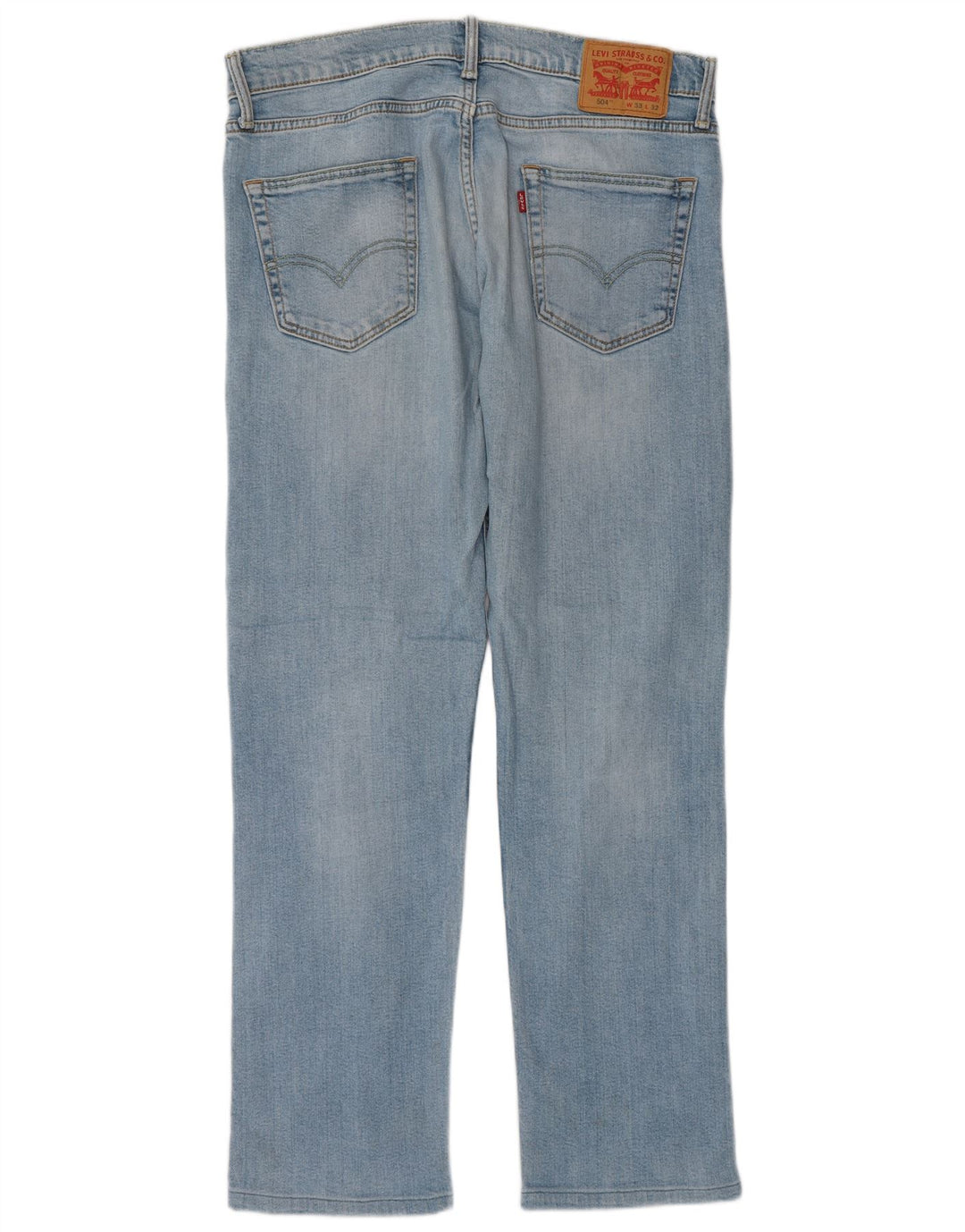 Levi's muške 504 ravne traperice W33 L32 plavi pamuk