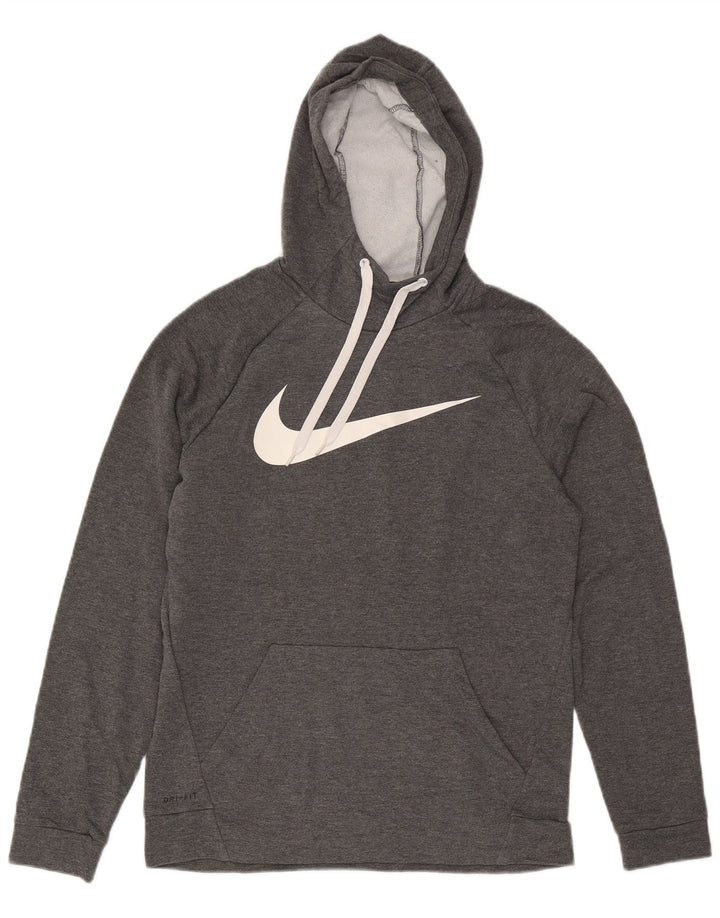Ženska majica s kapuljačom Nike Graphic UK 14 srednje sivi flekasti poliester