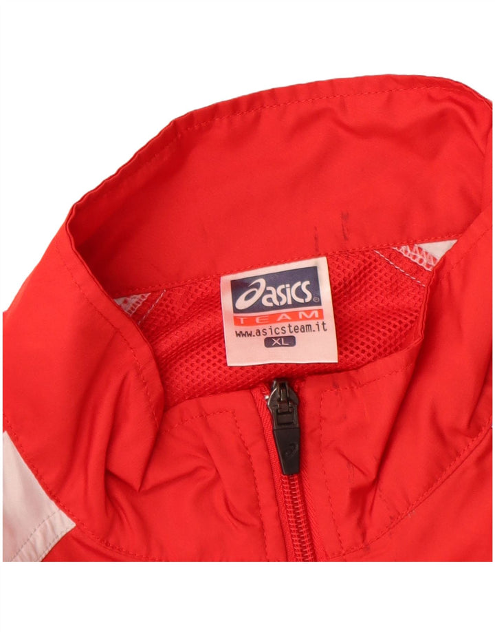 ASICS Muška kišna jakna UK 42 XL Red Colourblock poliester