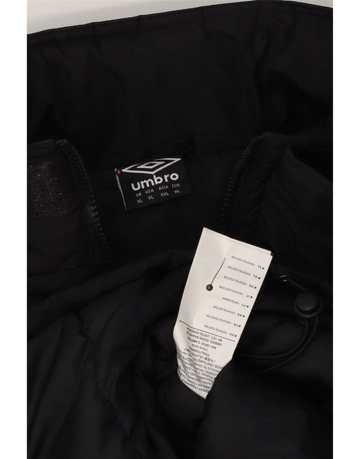 Umbro muška grafička podstavljena jakna UK 42 XL crni poliester