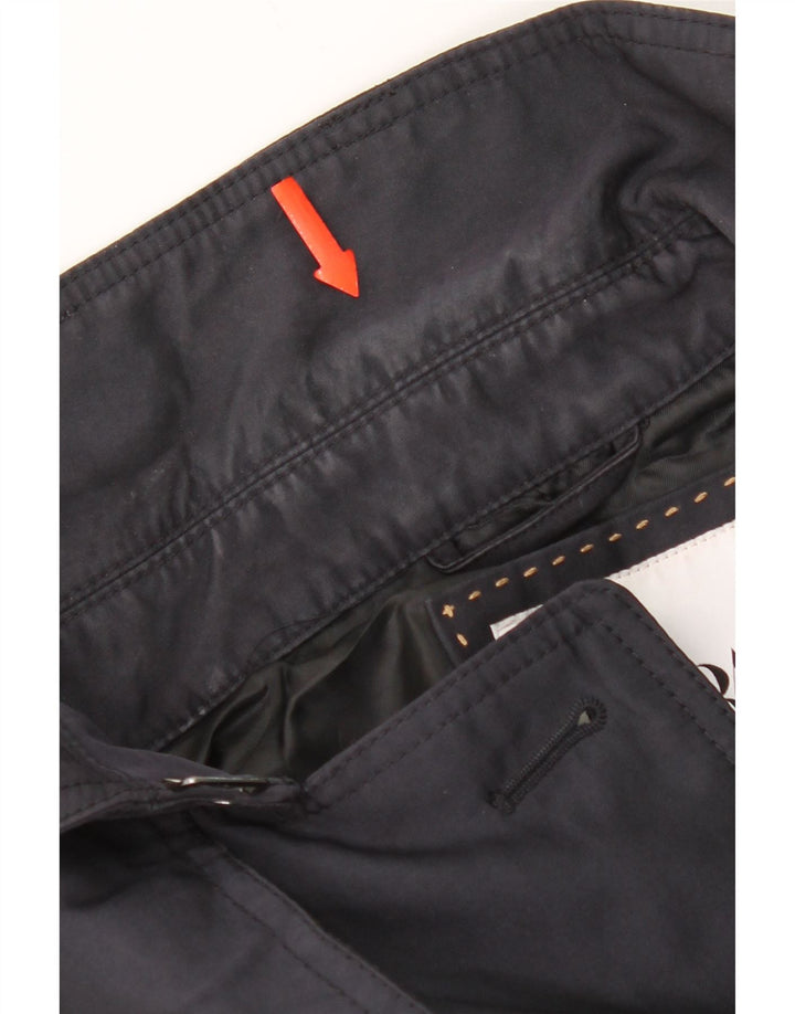 Zara muški trenč kaput UK 40 veliki tamnoplavi poliester