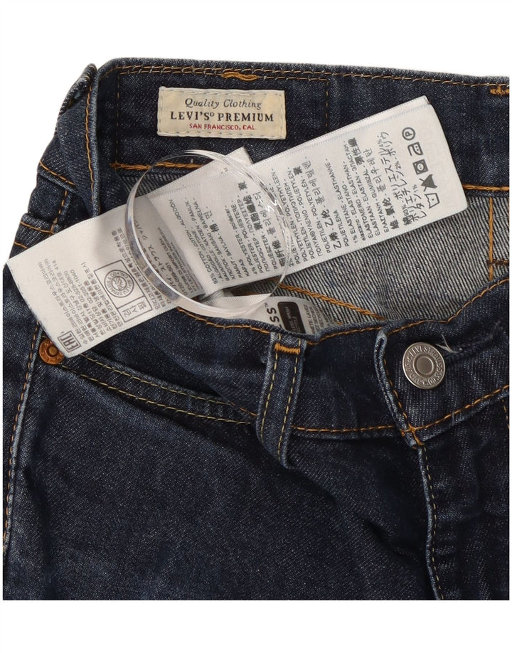 Levi's ženske uske traperice W27 L32 tamnoplavi pamuk