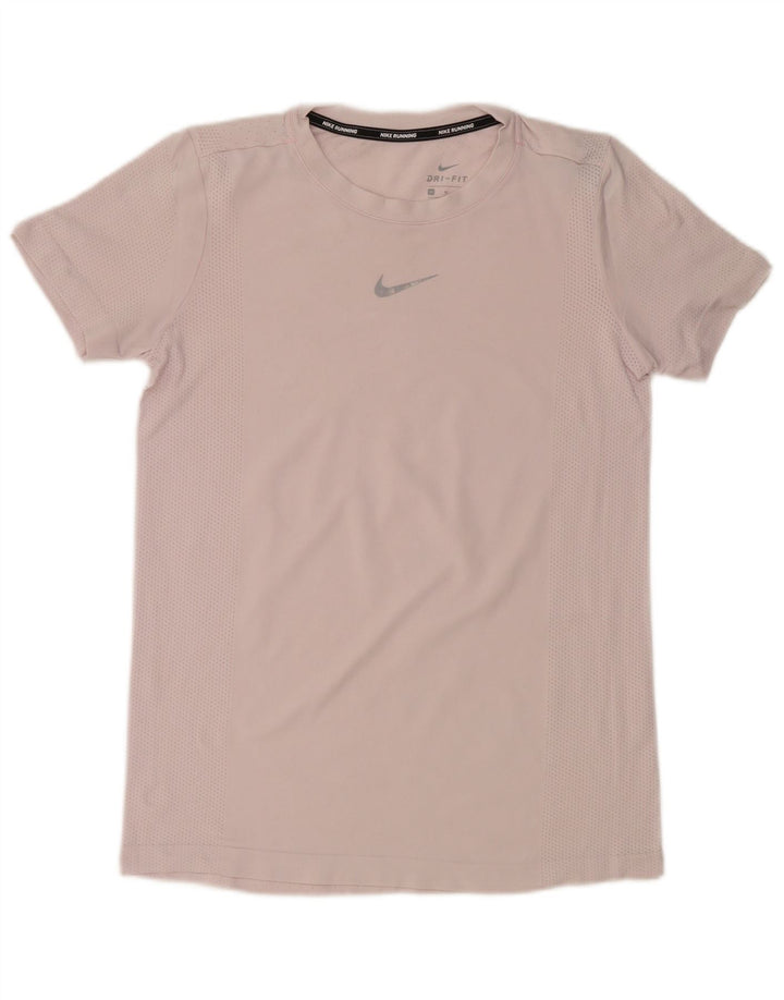 NIKE ženska majica kratkih rukava Dri Fit UK 12 Srednje ružičasti najlon
