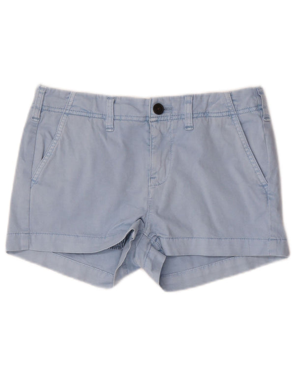 Superdry ženske vruće hlačice UK 8 male W28 plavi pamuk