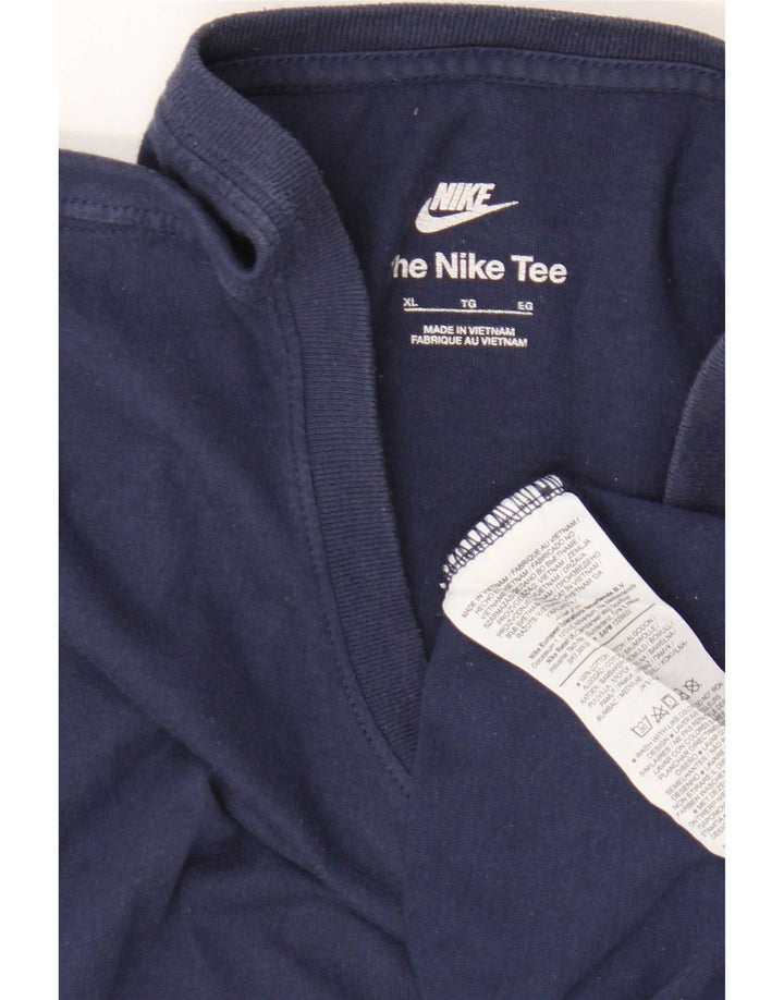 Nike muška majica kratkih rukava XL tamnoplavi pamuk