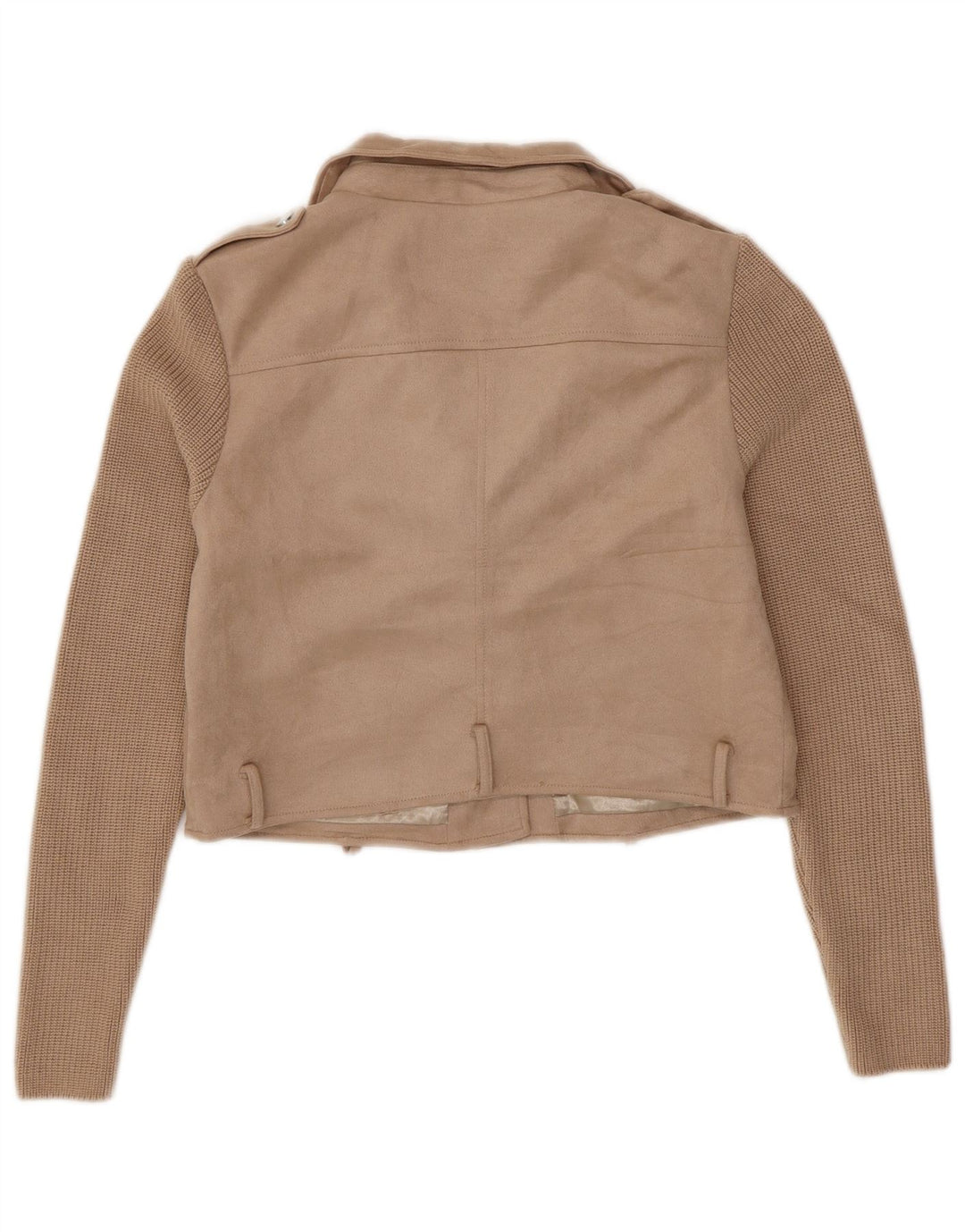 GUESS Ženska pletena biciklistička jakna UK 16 Large Beige