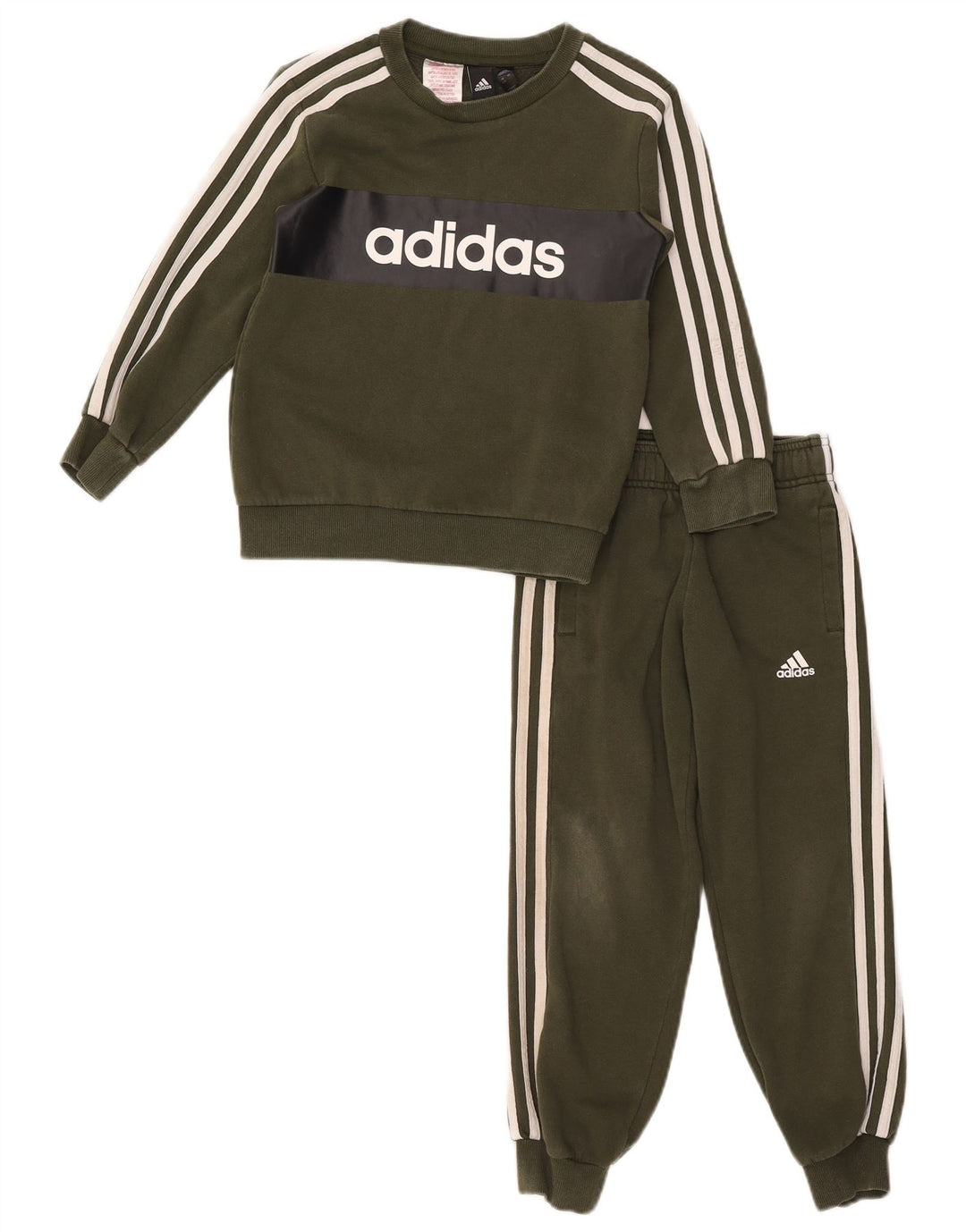 Adidas puna trenirka za dječake 6-7 godina kaki pamuk