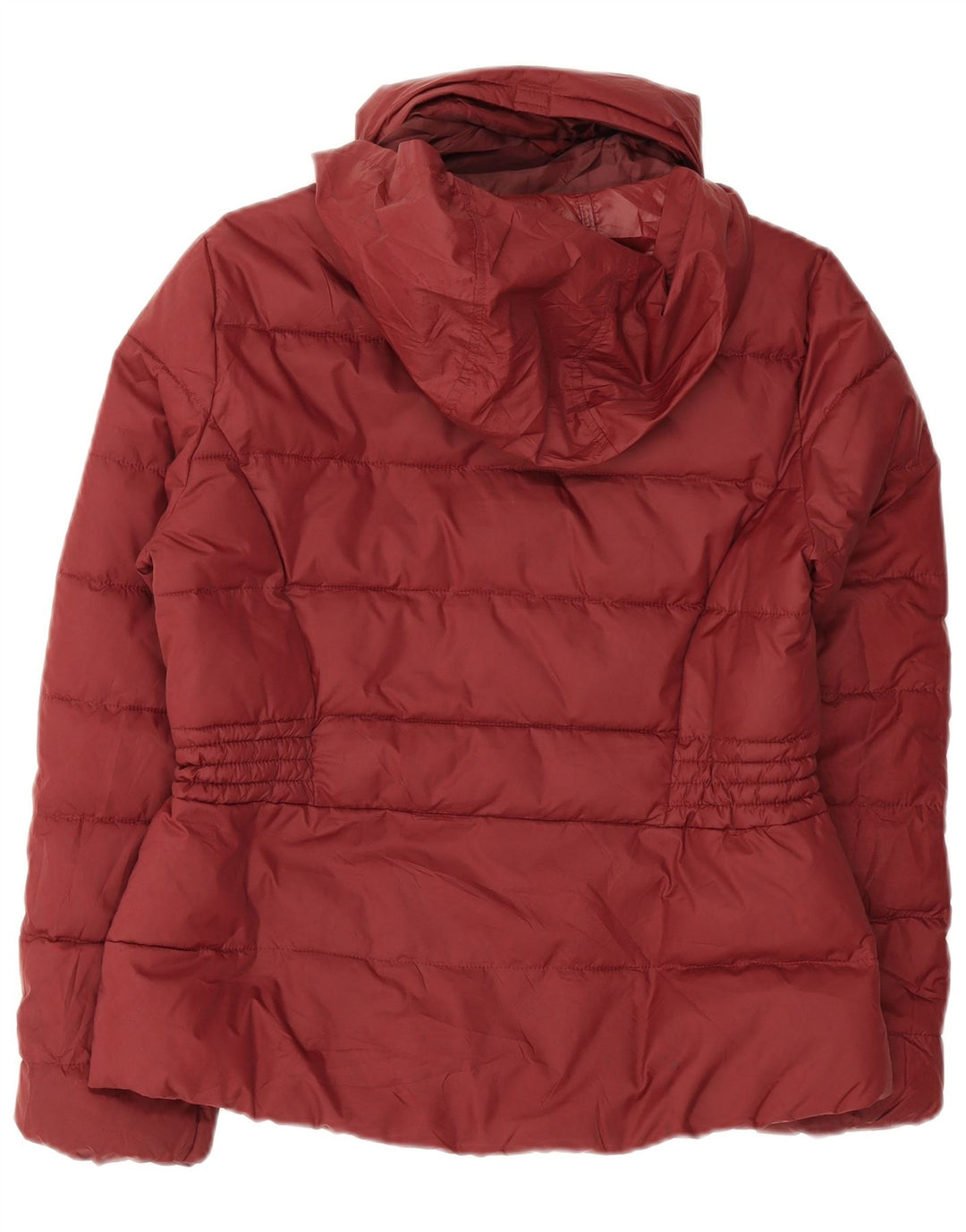 Marks & Spencer ženska podstavljena jakna s kapuljačom UK 12 Medium Bordo poliester