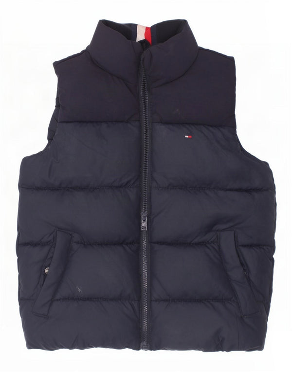 Tommy Hilfiger Podstavljena jakna za dječake 5-6 godina tamnoplava poliester