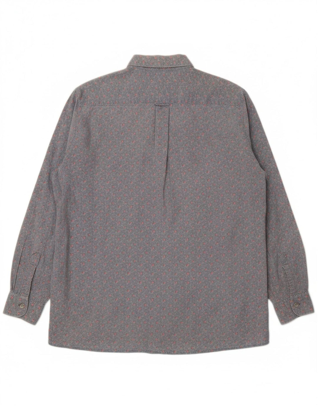 BENETTON Womens Shirt UK 16 Large Blue Floral Vintage Benetton and Second-Hand Benetton from Messina Hembry 