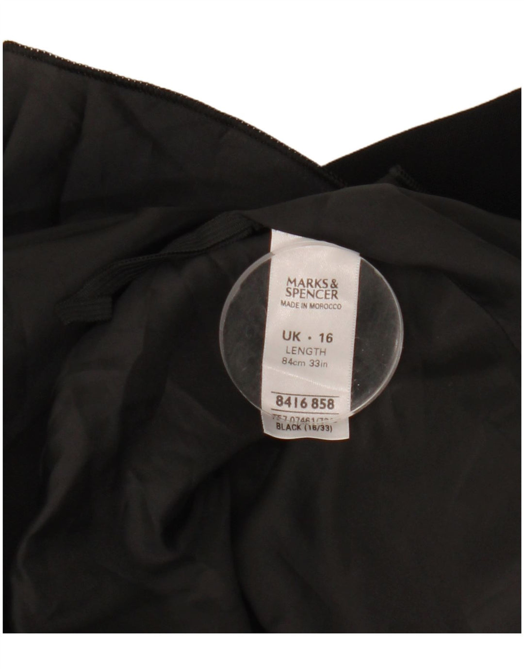 Marks & Spencer ženska suknja A-kroja UK 16 velika W33 crni poliester