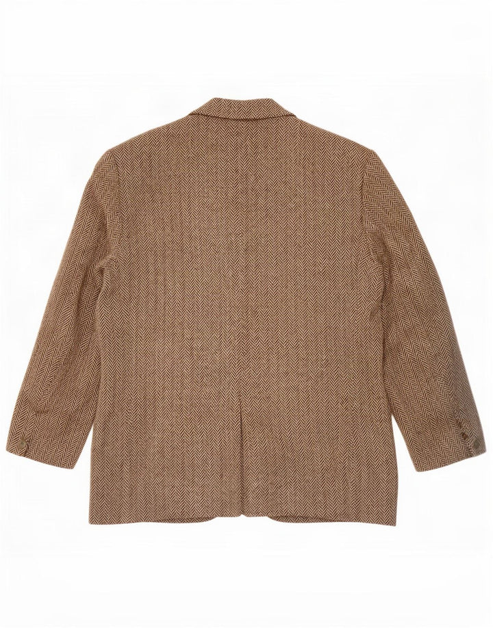 Harris Tweed muški sako sa 3 gumba UK 38 Srednje siva riblja kost