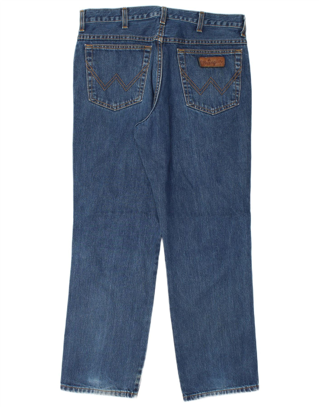WRANGLER Muške Texas Straight Jeans W36 L30 Plavi pamuk