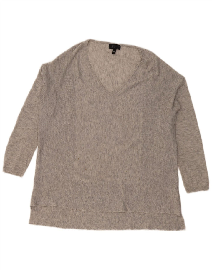 Topshop velika ženska majica dugih rukava UK 6 XS sivi flekasti poliester