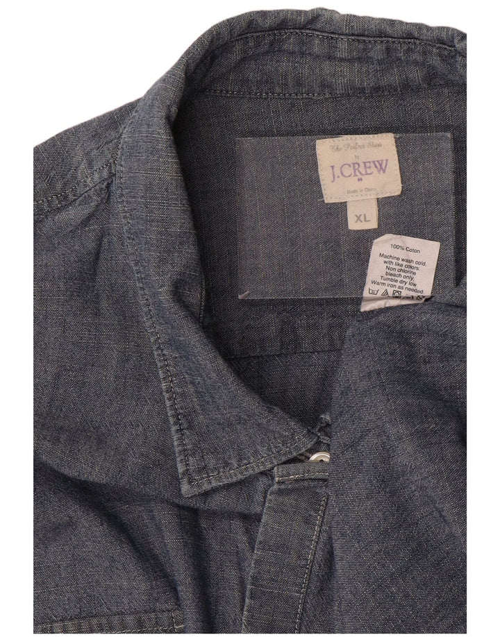 J. CREW Ženska traper košulja UK 18 XL tamnoplavi pamuk