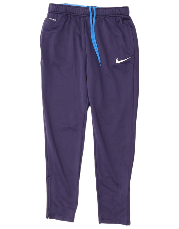Nike muške Dri Fit hlače za trenirku, velike tamnoplave poliesterske hlače