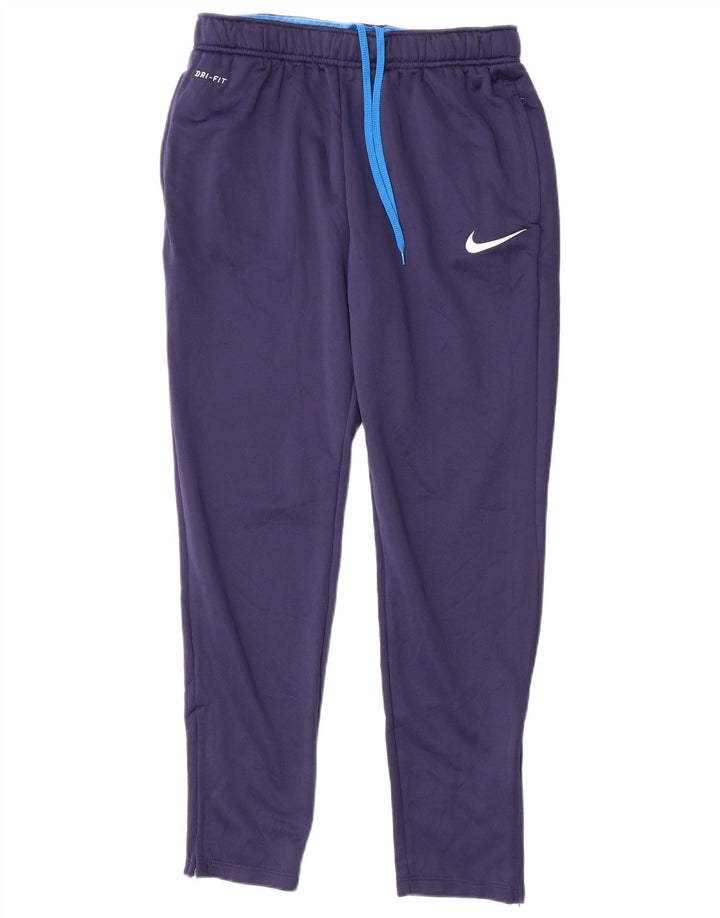 Nike muške Dri Fit hlače za trenirku, velike tamnoplave poliesterske hlače