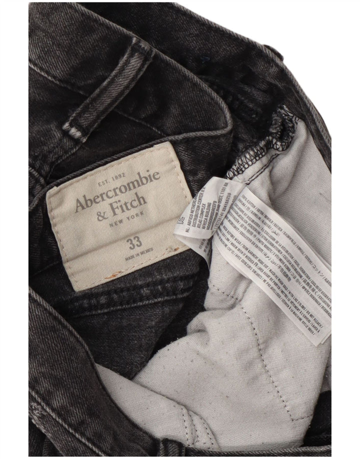 Abercrombie & Fitch muške traper kratke hlače W33 srednje sivi pamuk