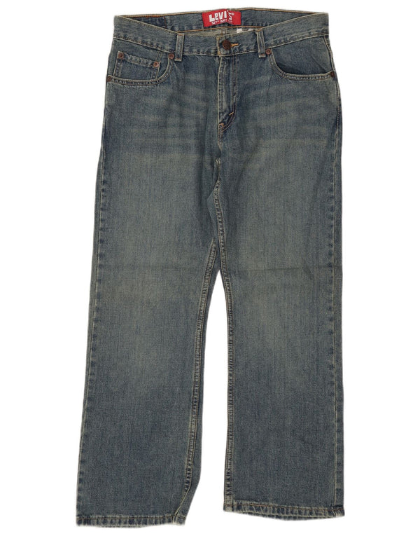 LEVI'S Boys Husky Bootcut traperice 11-12 godina W32 L27 plavi pamuk