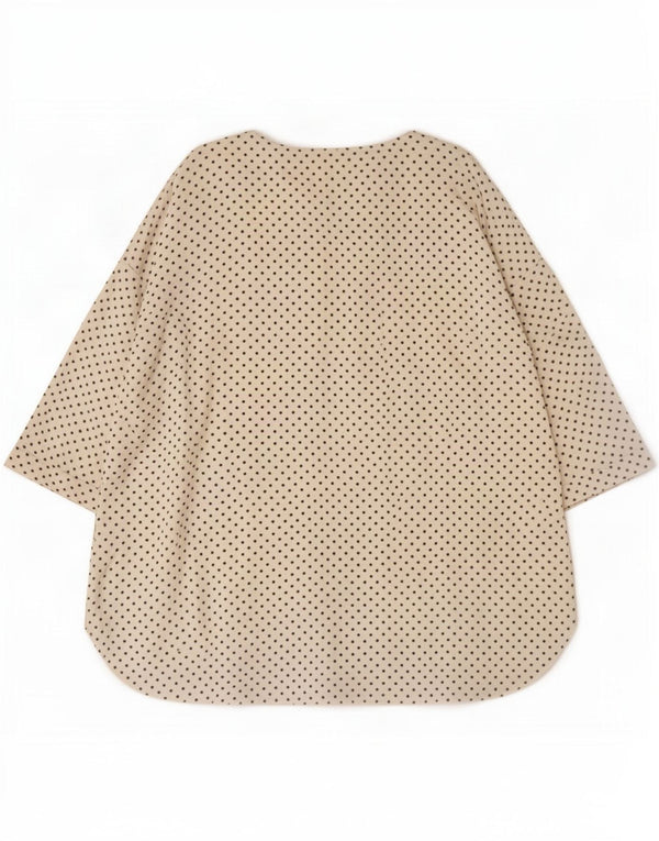 Phase Eight ženski gornji dio bluze 3/4 rukava UK 18 XL Bijelo točkasto srce