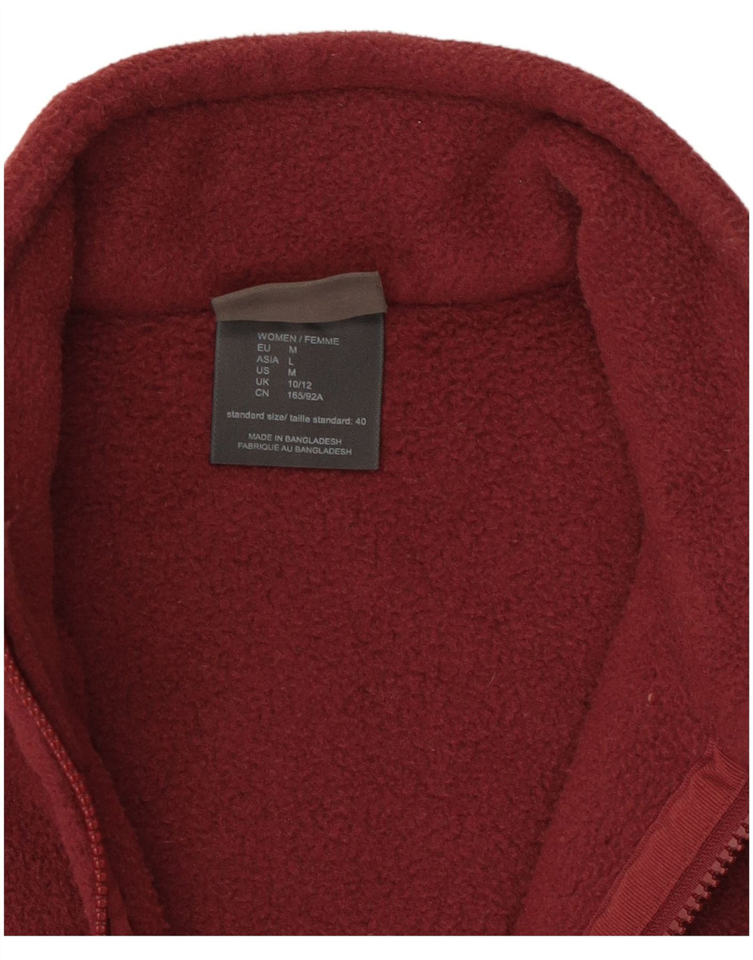Jack Wolfskin ženska jakna od flisa UK 10/12 Srednji tamnocrveni poliester