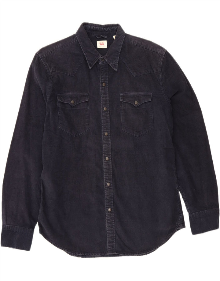 Levi's muška košulja od samta, veliki tamnoplavi pamuk