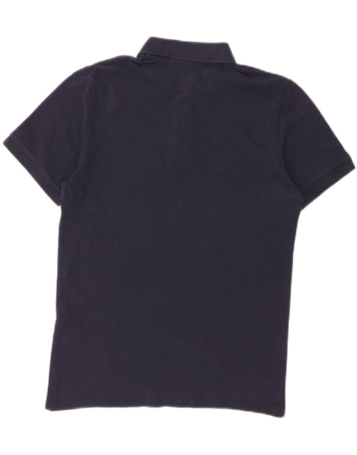 JACK & JONES Mens Polo Shirt Medium Navy Blue Cotton Vintage Jack & Jones and Second-Hand Jack & Jones from Messina Hembry 