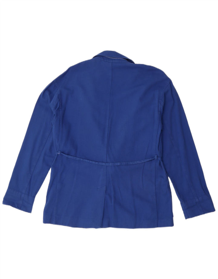 Esprit ženska prevelika jakna s jednim gumbom UK 8 Small Blue