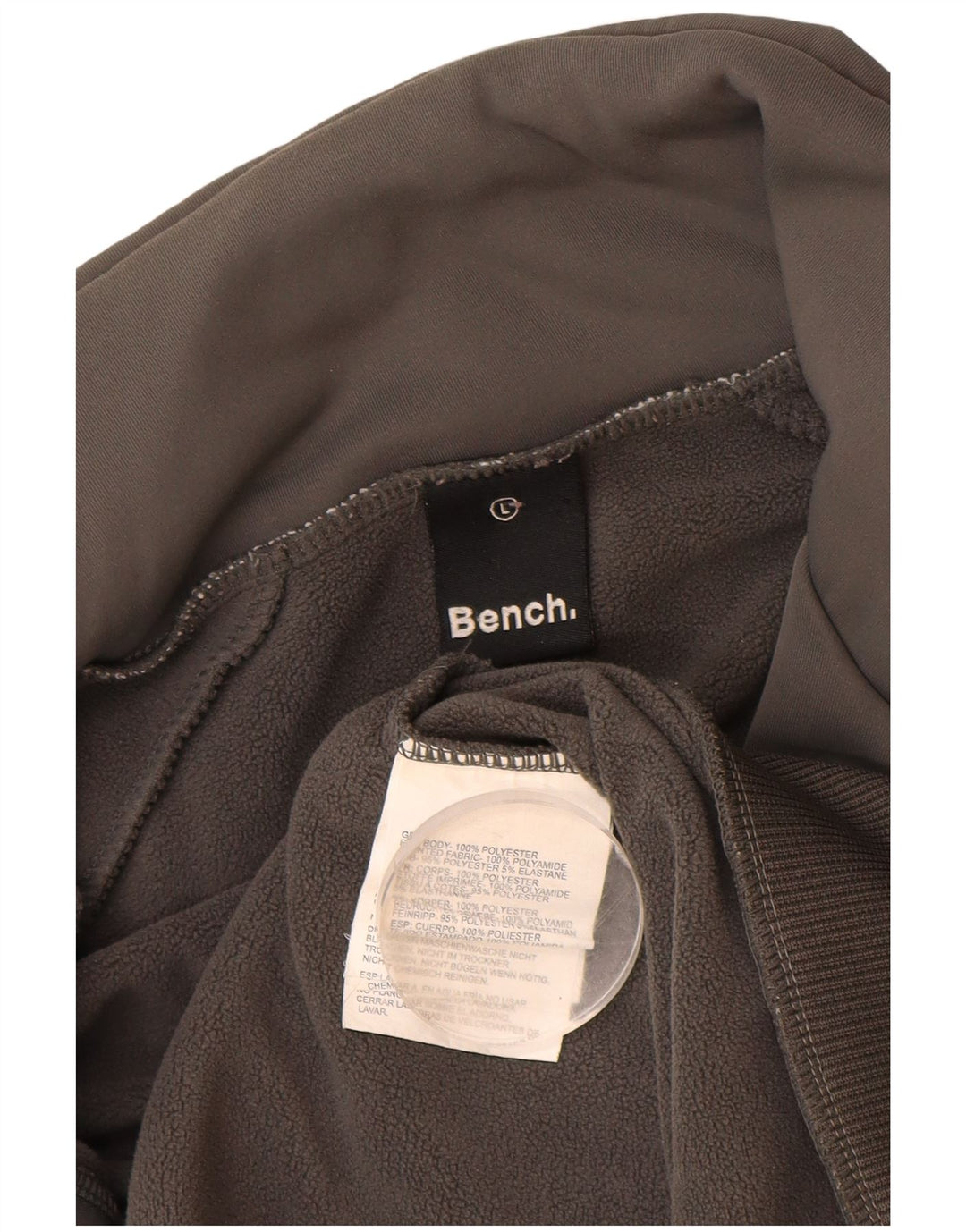 BENCH Muška gornja jakna trenirke s grafičkim motivima, veliki sivi poliester