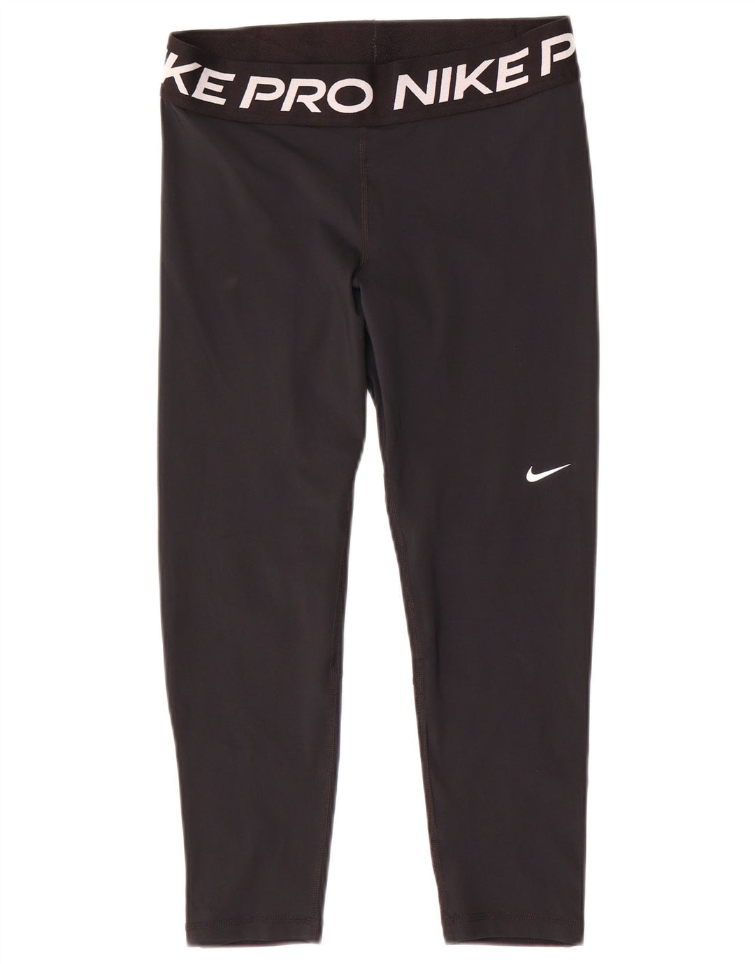 Nike Ženske Dri Fit Graphic Capri Leggings UK 14 Srednje crni poliester