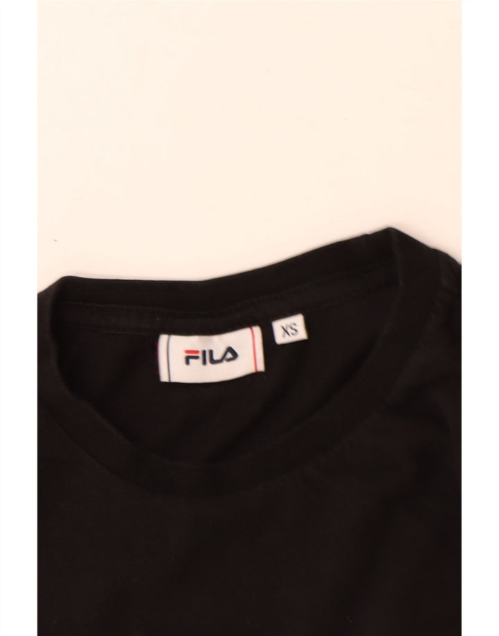 Fila muška grafička majica dugih rukava XS crni pamuk