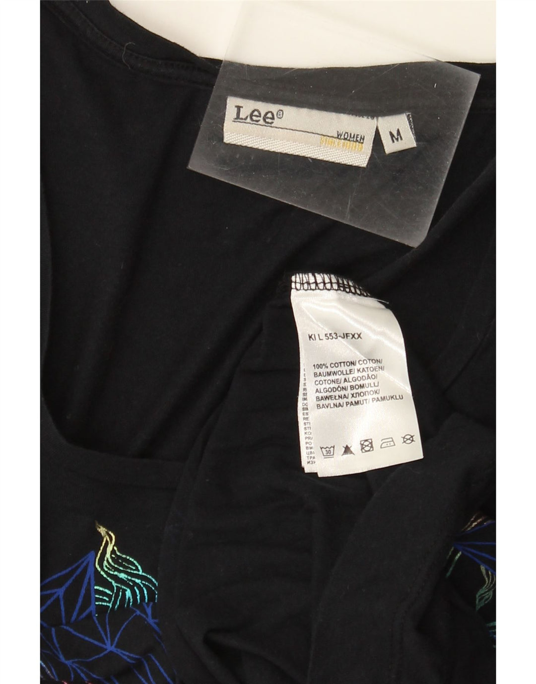 Lee ženska majica kratkih rukava s grafičkim motivima UK 12 Srednji tamnoplavi pamuk