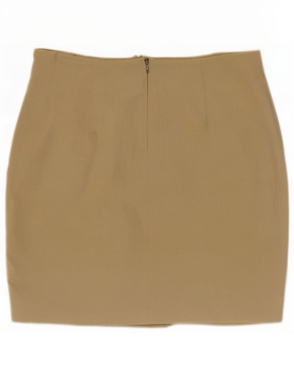 Zara ženska mini suknja mala W26 kaki pamuk